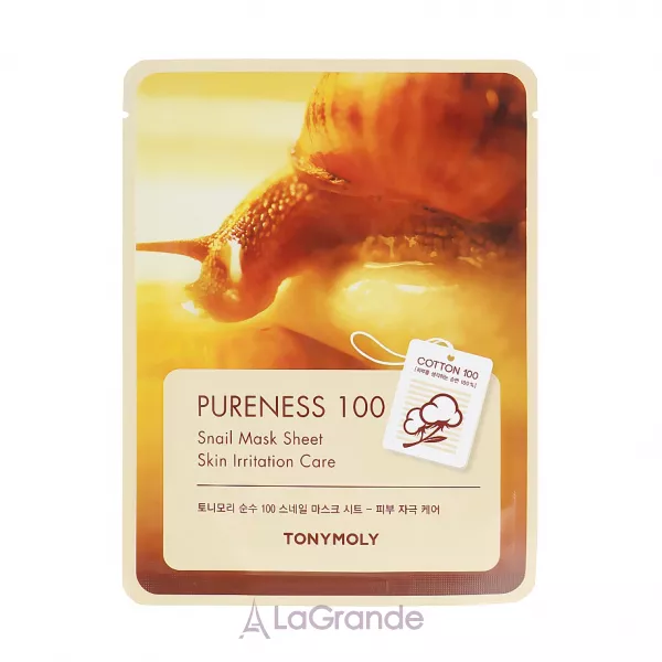 Tony Moly Pureness 100 Snail Mask Sheet �������� ����� � ���������� �����