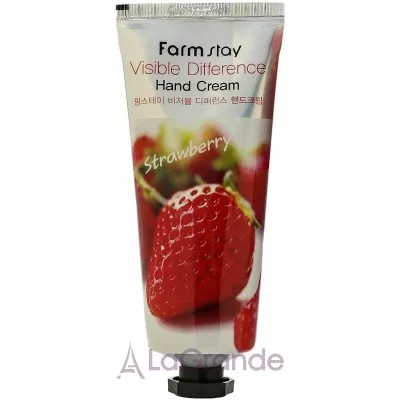 FarmStay Visible Difference Hand Cream Strawberry      