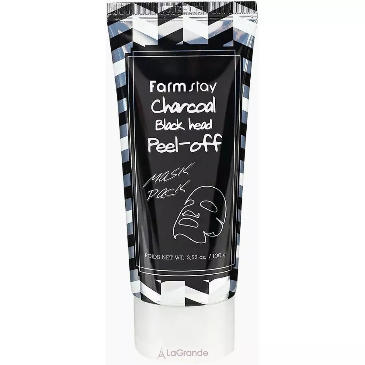 FarmStay Charcoal Black Head Peel-off Mask Pack ����������� �����-����� � �������