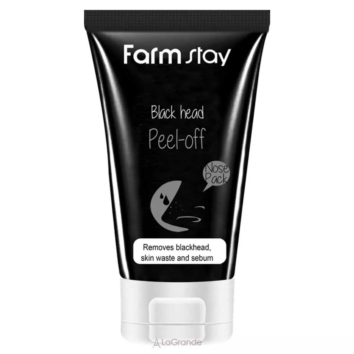 FarmStay Charcoal Black Head Peel-off Nose Pack ����������� �����-����� ��� ���� � �������� �������