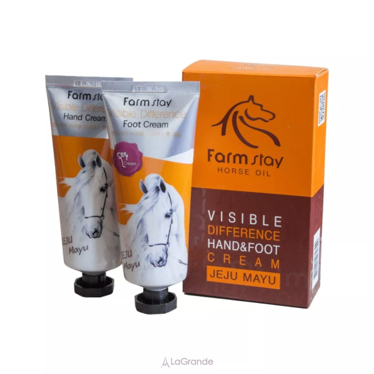 Farmstay Visible Difference Complete Hand & Foot Cream Jeju Mayu ����� � ��������� ������ (����������� ���� ��� ��� + ����������� ���� ��� ���)