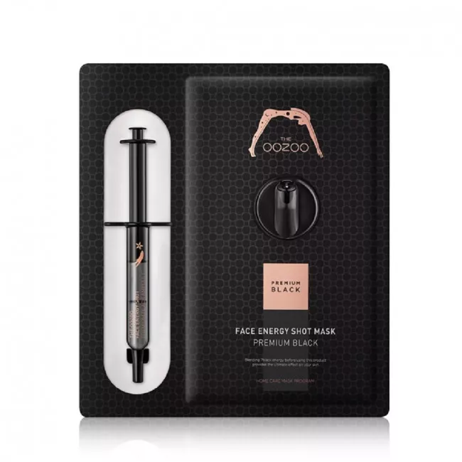 The Oozoo Face Energy Shot Mask Premium Black ������ ����� � ������� ������������� ��������� ���������