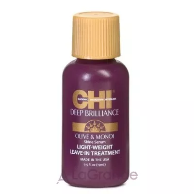 CHI Deep Brilliance Shine Serum Light Weight Leave-In Treatment  -  