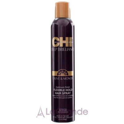 CHI Deep Brilliance Olive & Monoi Optimum Flexible Hold Hairspray   