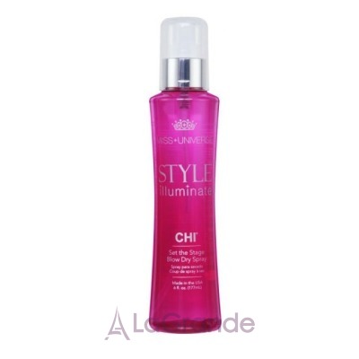 CHI Miss Universe Style Illuminate Set the Stage Blow Dry Spray   
