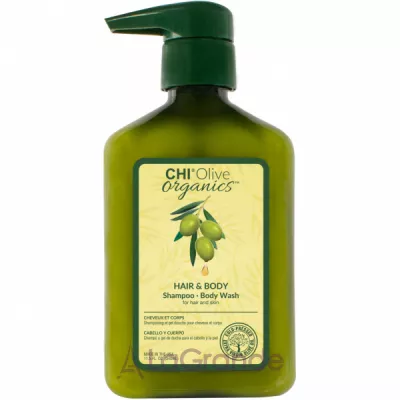 CHI Olive Organics Hair and Body Shampoo Шампунь для волосся та тіла з оливою