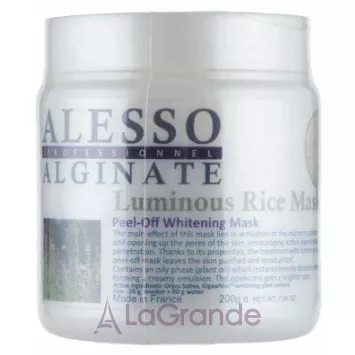 Alesso Professionnel Alginate Luminous Rice Peel-Off Whitening Mask ����� ��������� ��� �������, �� ������ � �����.