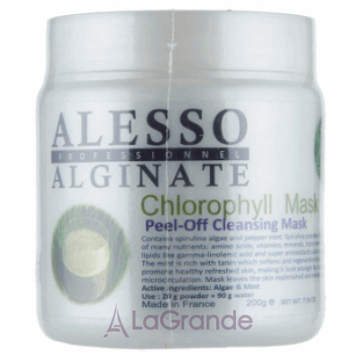Alesso Professionnel Alginate Chlorophyll Peel-Off Cleansing Mask  ,    