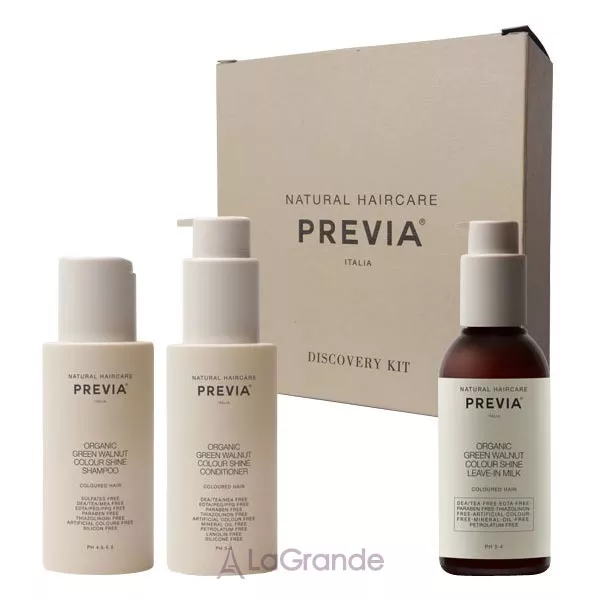 Previa Natural Haircare Green Walnut Set �������� ���� ��� �������