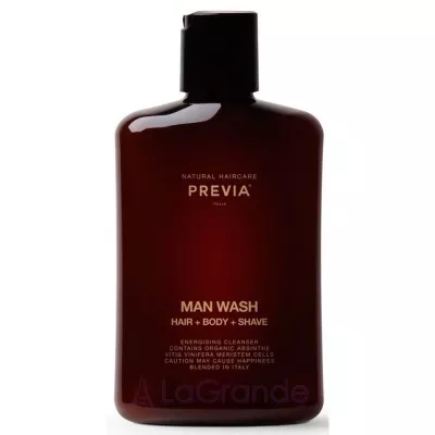 Previa Man Wash Hair Body Shave     