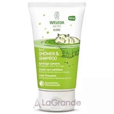 Weleda Kids 2in1 Shower & Shampoo Spritzige Limette  -     