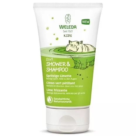 Weleda Kids 2in1 Shower & Shampoo Spritzige Limette ������� �������-���� ��� ����� � ���� 