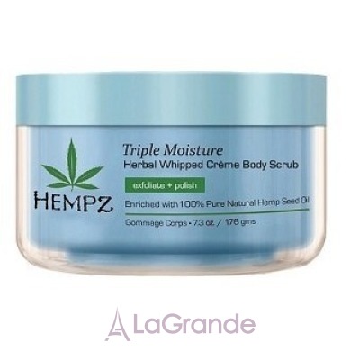 Hempz Triple Moisture Herbal Whipped Creame Body Scrub    