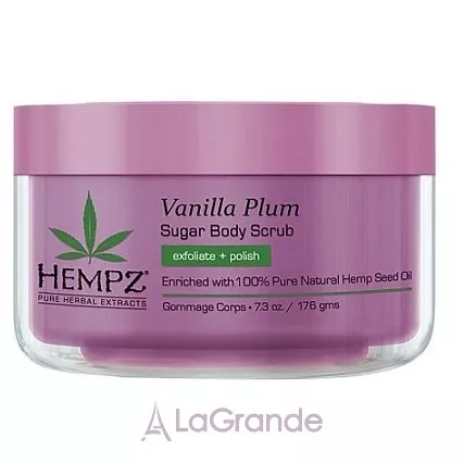 Hempz Vanilla Plum Herbal Sugar Body Scrub �������� ����� ��� ��� 