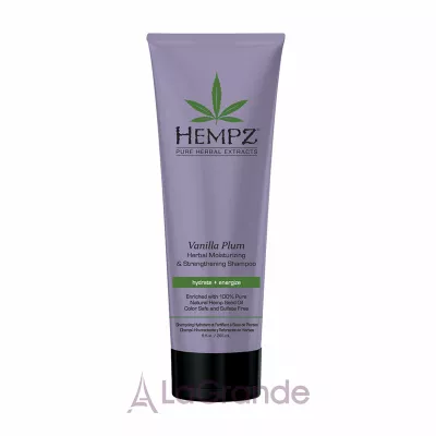 Hempz Vanilla Plum Moisturising & Strengthening Shampoo     
