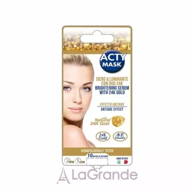 Acty Mask Brightening Serum With 24K Gold      24- 
