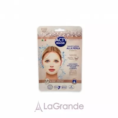 Acty Mask Hydrogel Mask With Natural Pearls       
