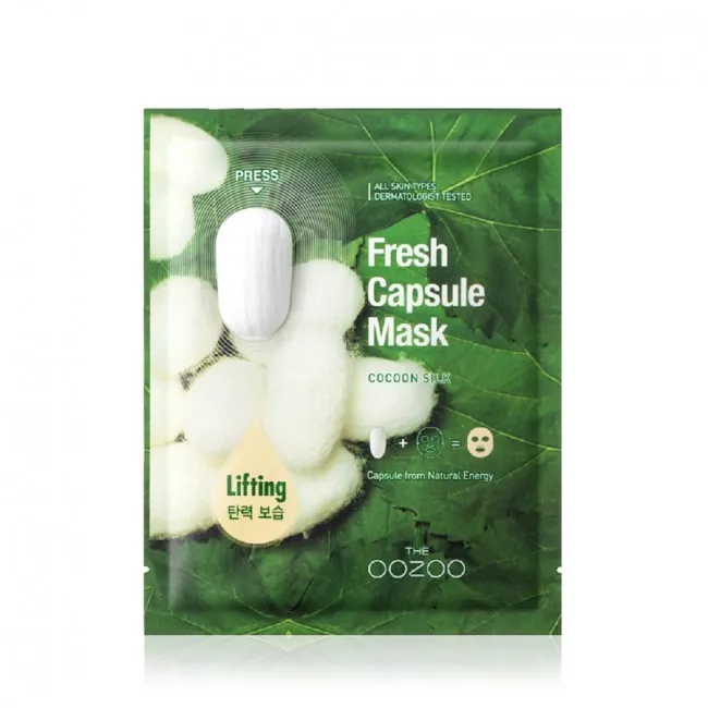 The Oozoo Fresh Capsule Mask Cocoon Silk ����� ��� ������� � ��������-����������� 