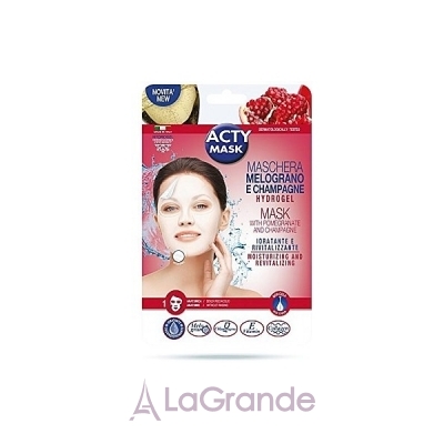 Acty Mask Hydrogel Mask With Pomegranate And Champagne ó       