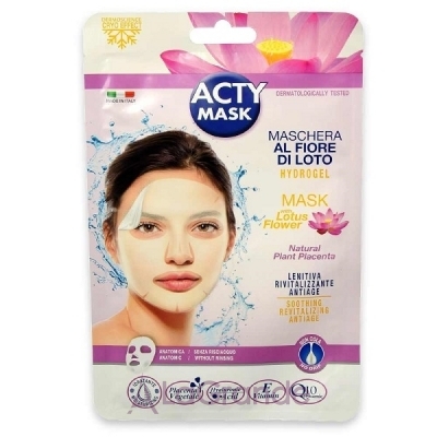 Acty Mask Hydrogel Mask With Lotus Flower       