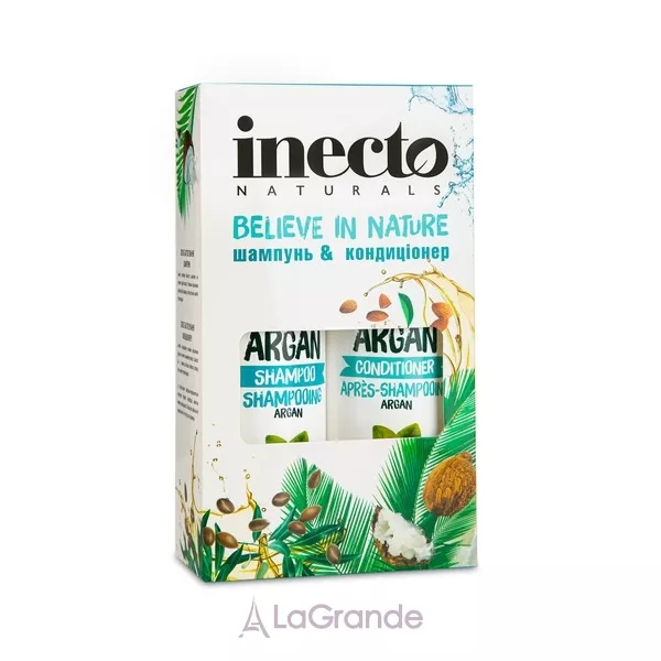 Inecto Naturals Argan Shampoo + Conditioner ����� ����������� ������� + ����������� ��� ������ ����� � ��������� ������