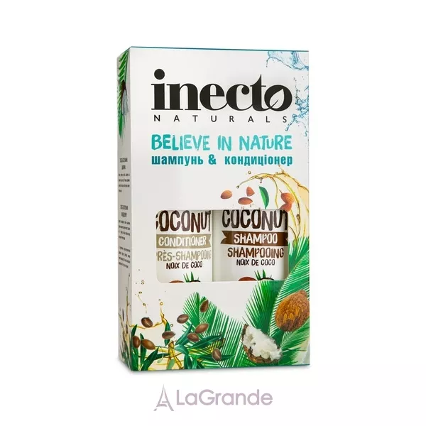 Inecto Naturals Coconut Shampoo + Conditioner ���� ��������� ������� + ����������� ��� ������� � ������ ������
