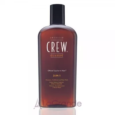 American Crew Classic 3-in-1 Shampoo, conditioner and body wash  3--1      