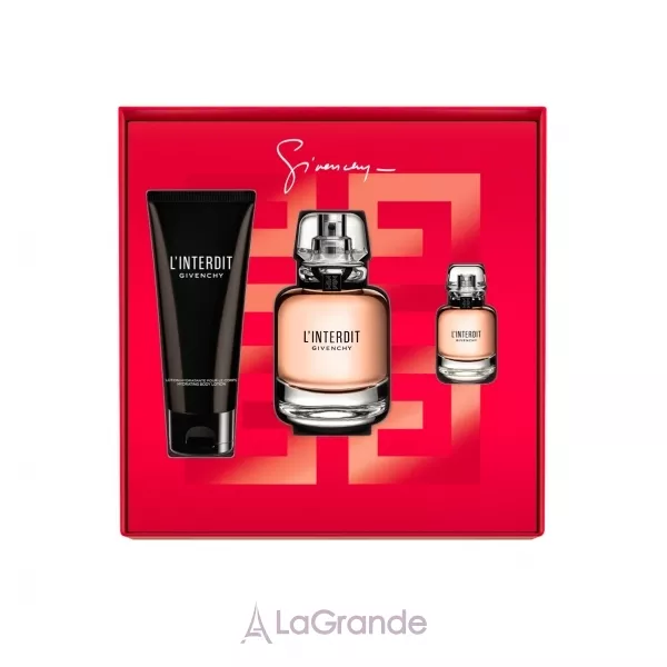 Givenchy  L'Interdit ����� (��������������� ���� 80 �� + ������ ��� ���� 75 �� + ��������������� ���� 10 ��)