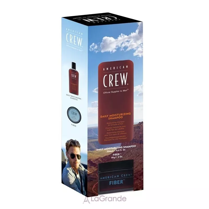 American Crew Get the Look Daily Moist Sham + Fiber Duo ���� ��� �������