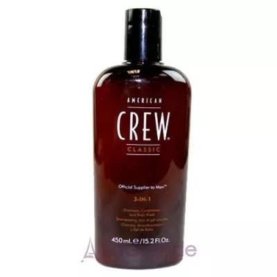 American Crew 3-in-1 (Shampoo, conditioner and Body wash) 3  1 ,      