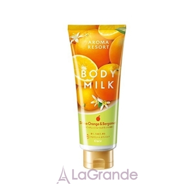 Kracie Aroma Resort Body Milk Shine Orange and Bergamot    