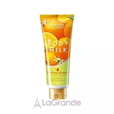 Kracie Aroma Resort Body Milk Shine Orange and Bergamot    