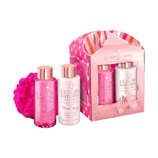 Grace Cole The Luxury Bathing Orange Blossom & Neroli Hello Beautiful ����� ������� (sh/gel/100ml + b/cr/100ml + sponge)