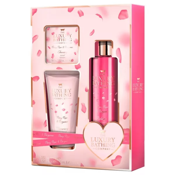 Grace Cole The Luxury Bathing Peony Rose & Bergamot Pretty in Pink ���� ������ (bath/foam/250ml + b/cr/150ml + soap/100g)