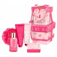 Grace Cole The Luxury Bathing Peony Rose & Bergamot Perfect Petals ����� ������� (sh/gel/50ml + b/cr/50ml + h/cr/50ml + soap/100g + sponge)