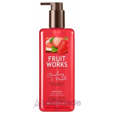 Grace Cole Fruit Works Hand Wash Strawberry & Pomelo   