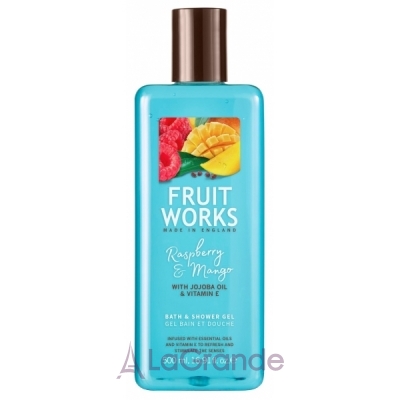 Grace Cole Fruit Works Bath & Shower Gel Raspberry & Mango    