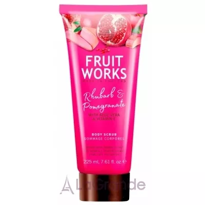 Grace Cole Fruit Works Body Scrub Rhubarb & Pomegranate    