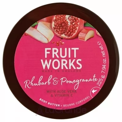 Grace Cole Fruit Works Body Butter Rhubarb & Pomegranate    