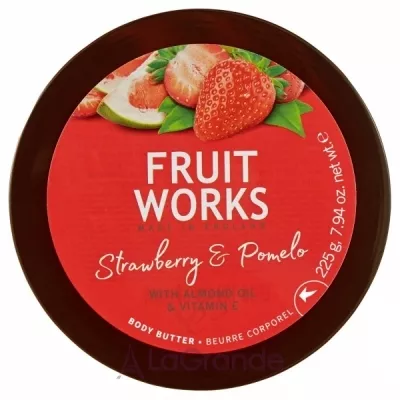 Grace Cole Fruit Works Body Butter Strawberry & Pomelo    