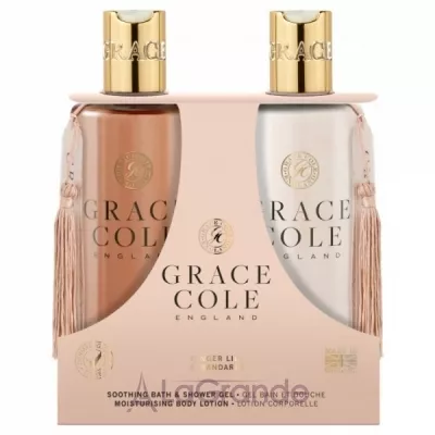 Grace Cole Body Care Duo Ginger Lily & Mandarin   (h/wash/300ml + h/lot/300ml)