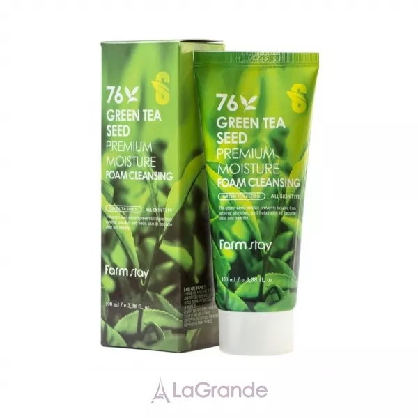 FarmStay Green Tea Seed Premium Moisture Foam Cleansing ����� ��������� � �������� �������� ���