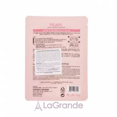 FarmStay Visible Difference Mask Sheet Pearl     