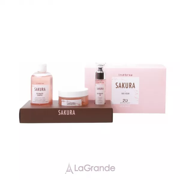 Inebrya Sakura Restorative Kit ���� ��� ���������� ������� (������� 300 �� + ����� 250 �� + ��� 50 ��)
