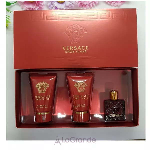 Versace Eros Flame ���� (����������� ���� 5 �� + ���� ��� ���� 25 �� + ������� ���� ������ 25 ��)