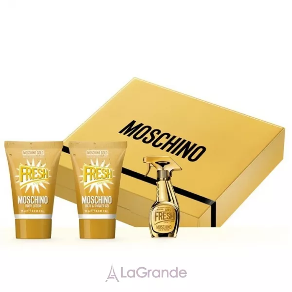Moschino Fresh Gold Couture ���� (����������� ���� 5 �� + ������� ��� ��� 25 �� + ���� ��� ���� 25 ��)