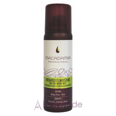 Macadamia Natural Oil Professional Weightless Moisture Dry Oil Micro Mist     