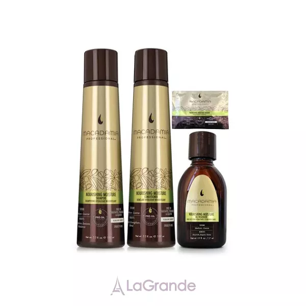 Macadamia Natural Oil Professional Ultra Rich Moisture Travel Kit ���� ��� ������ �� ��������� ������� (������� 100 �� + ����������� 100 �� + ����� ��� ������� 30 �� + ��� ��� ������� 30 ��)
