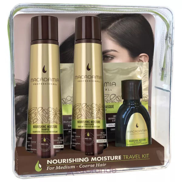 Macadamia Natural Oil Professional Nourishing Moisture Travel Kit ���� ��� ��� ���� ������� (������� 100 �� + ����������� 100 �� + ����� ��� ������� 30 �� + ��� ��� ������� 30 ��)