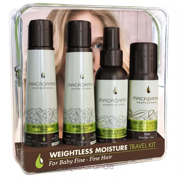 Macadamia Natural Oil Professional Weightless Moisture Travel Kit ���� ��� ������� ������� (������� 100 �� + ����������� 100 �� + �����������-����� 100 �� + ���� ��� 50 ��)